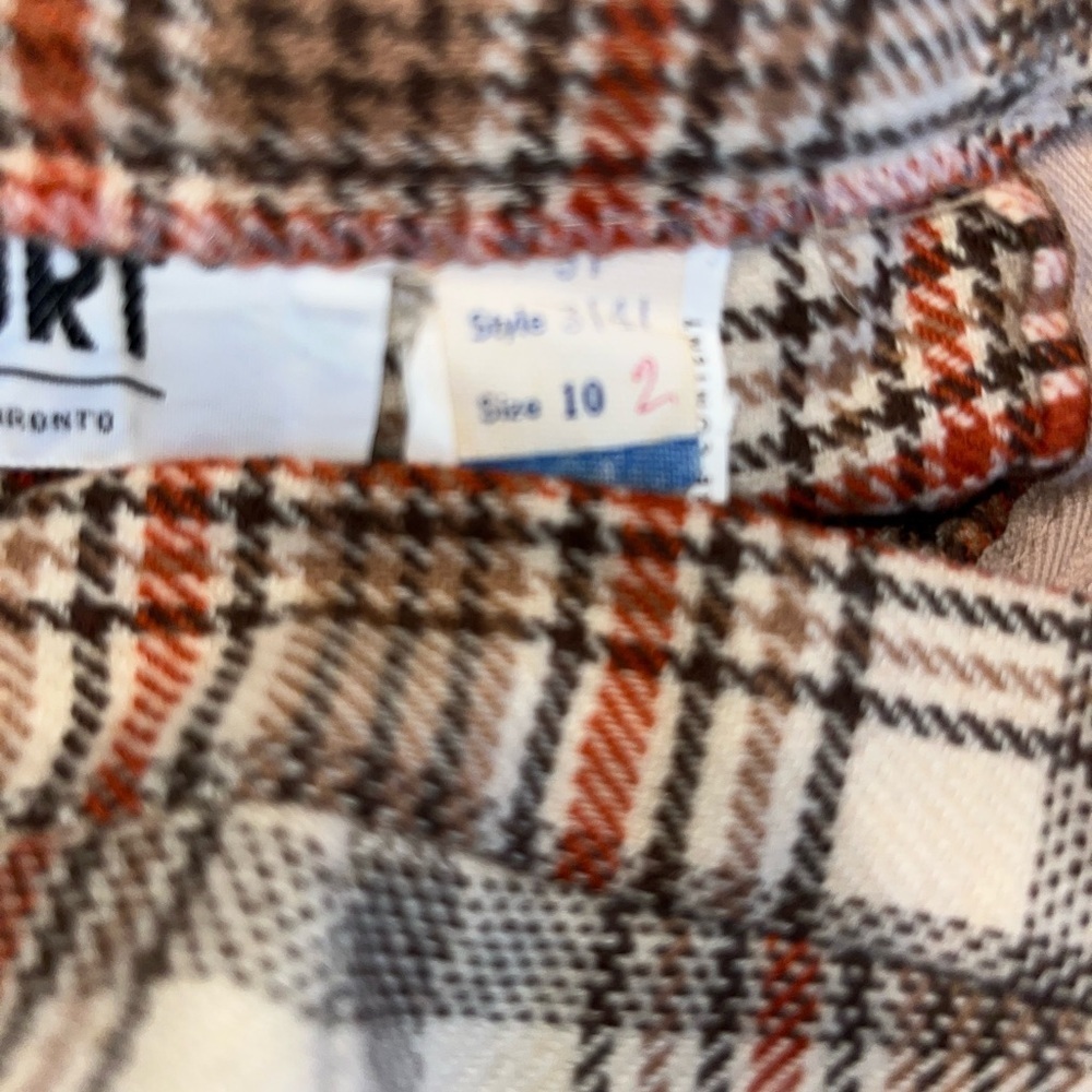 Vintage Two-Piece Tartan Wool Vest Suit XS - Picture 10 of 11